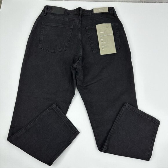 Everlane‎ Women's NWT Black The Curvy Cheeky Straight Leg Jean W32/L26 Crop - Picture 4 of 11